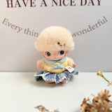 New Life Diary Series Baby Clothes Vinyl Plush Pendant Overalls