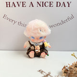 New Life Diary Series Baby Clothes Vinyl Plush Pendant Overalls