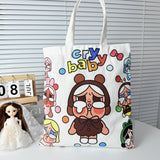 crying baby canvas bag