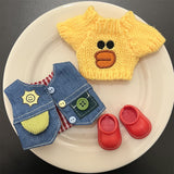 [Baby clothes only] Crying baby vinyl baby clothes cute overalls baby clothes set