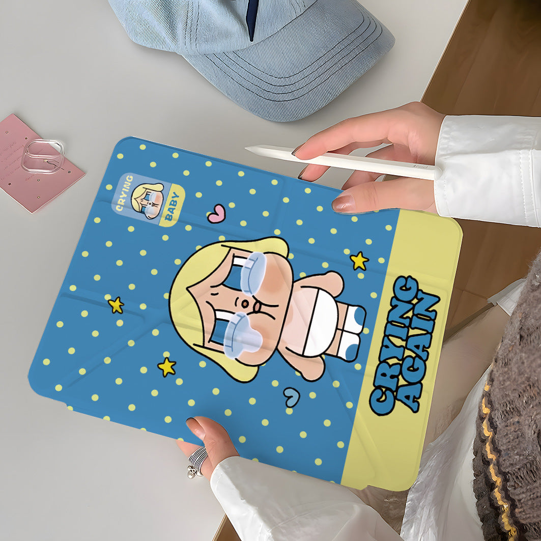 Crying baby ipad protective case