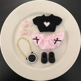 [Baby clothes only] Crying baby vinyl baby clothes cute overalls baby clothes set