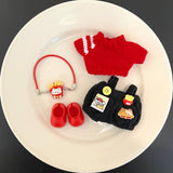 [Baby clothes only] Crying baby vinyl baby clothes cute overalls baby clothes set