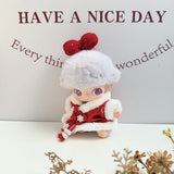 New Life Diary Series Baby Clothes Vinyl Plush Pendant Overalls