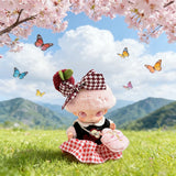 New Life Diary Series Baby Clothes Vinyl Plush Pendant Overalls