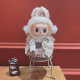 17Cm labubu baby clothes generation vinyl face pendant plush doll for clothes set wholesale price