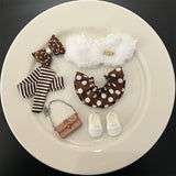 [Baby clothes only] Crying baby vinyl baby clothes cute overalls baby clothes set