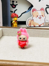 fluffy sitting labubu