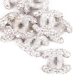 Terracotta Rhinestone Double C
