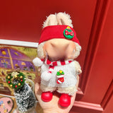 Only clothes are suitable for Labubu baby clothes, one, two and three generations labubu pendant, plush doll sweater, Christmas baby clothes.