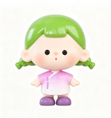 VUUYOO worry-free baby Yijian Fenghua series cute grain antique trend play ornament figure