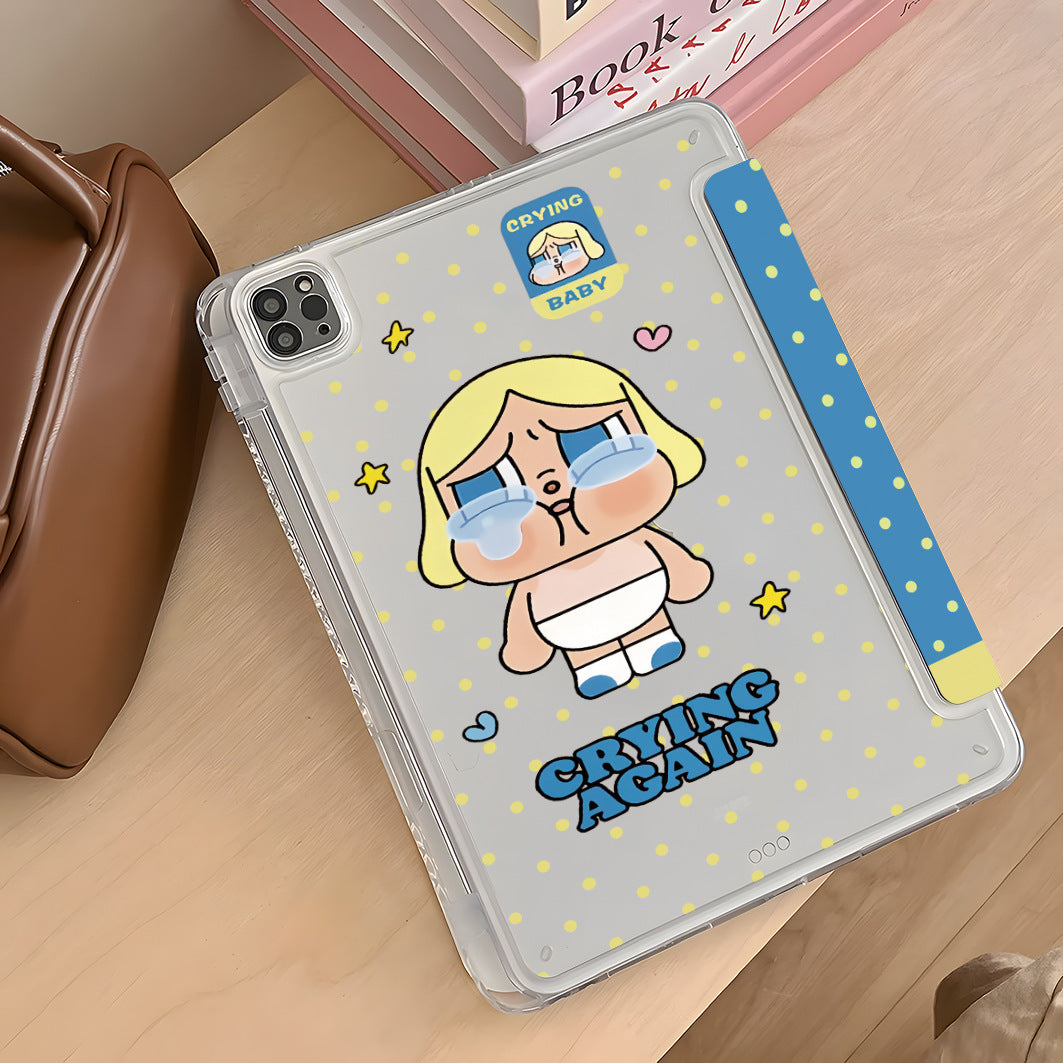 Crying baby ipad protective case