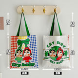 Crying baby canvas bag