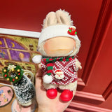 Only clothes are suitable for Labubu baby clothes, one, two and three generations labubu pendant, plush doll sweater, Christmas baby clothes.
