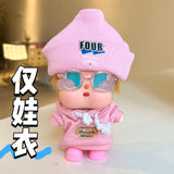 [Baby clothes only] Crying baby vinyl baby clothes cute overalls baby clothes set
