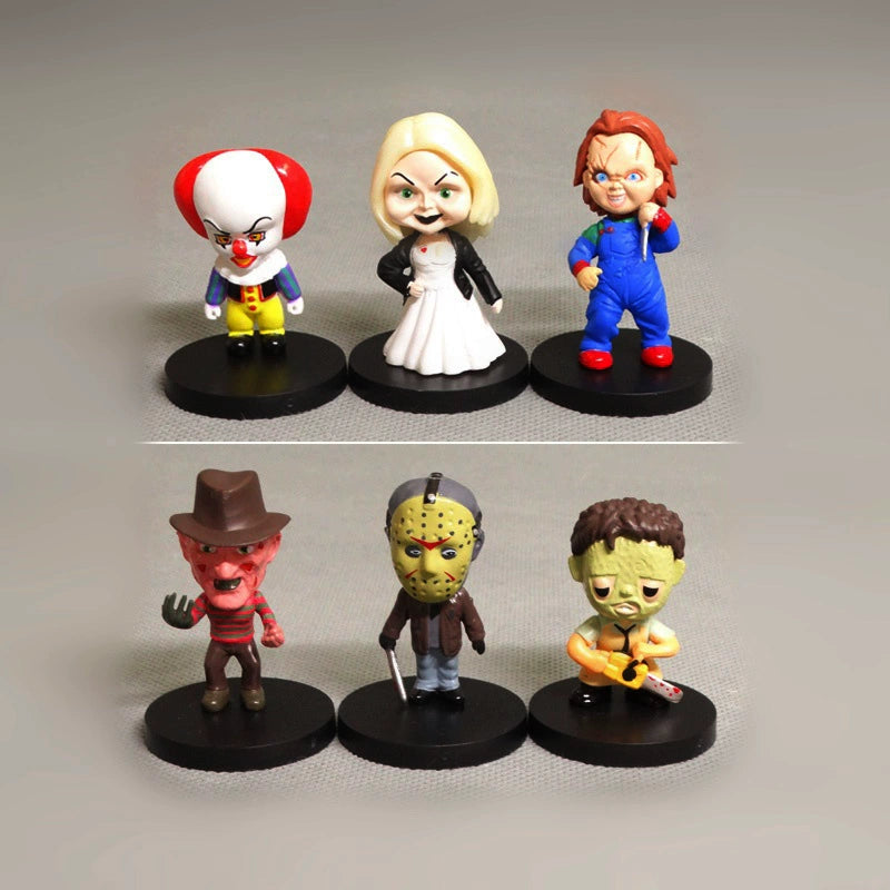 Christmas funny ghost baby bad seed Halloween scary ghost bride doll figure model ornament