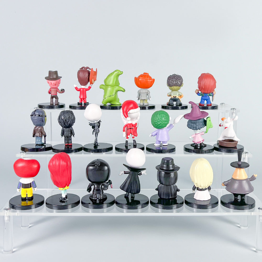 Night Horror Ghost Baby Chainsaw Chucky Ghost Bride Crow Clown Screaming Halloween Figure Anime