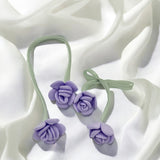 Fabric double-headed bud three-dimensional rose