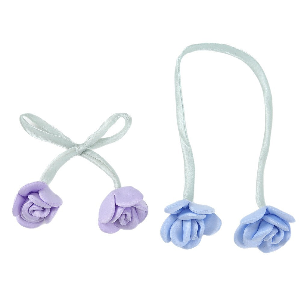 Fabric double-headed bud three-dimensional rose