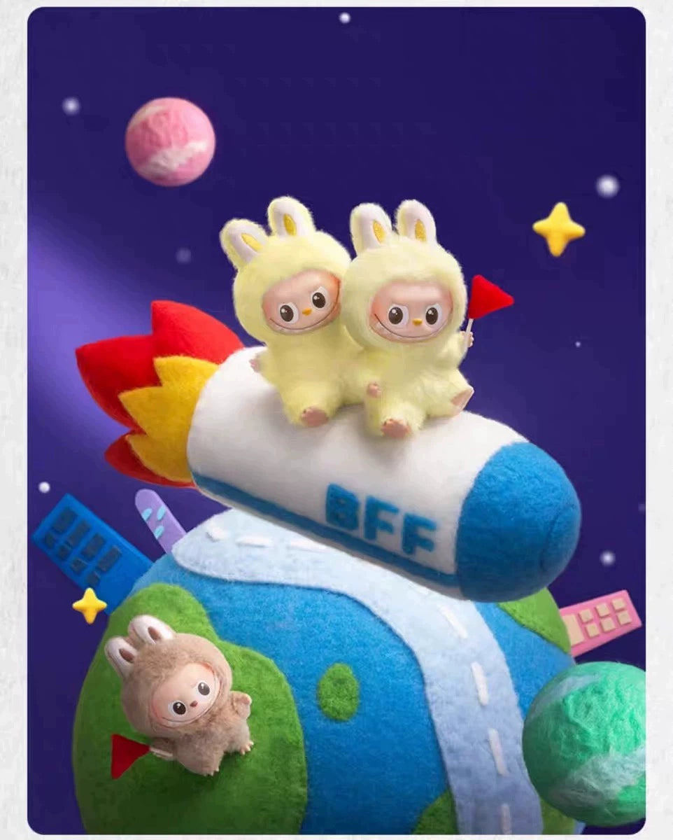 LABUBU heart bottom password series vinyl face plush pendant