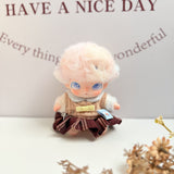 New Life Diary Series Baby Clothes Vinyl Plush Pendant Overalls