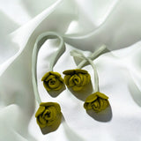 Fabric double-headed bud three-dimensional rose