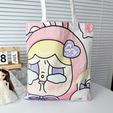 crying baby canvas bag