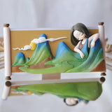 Sleep Oriental Picture Roll Series National Style Tide Play Figure Refrigerator Sticker Cute Gift Ornament