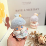 New Life Diary Series Baby Clothes Vinyl Plush Pendant Overalls