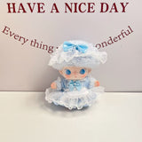 New Life Diary Series Baby Clothes Vinyl Plush Pendant Overalls
