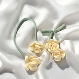 Fabric double-headed bud three-dimensional rose
