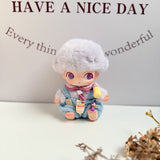 New Life Diary Series Baby Clothes Vinyl Plush Pendant Overalls