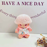 New Life Diary Series Baby Clothes Vinyl Plush Pendant Overalls