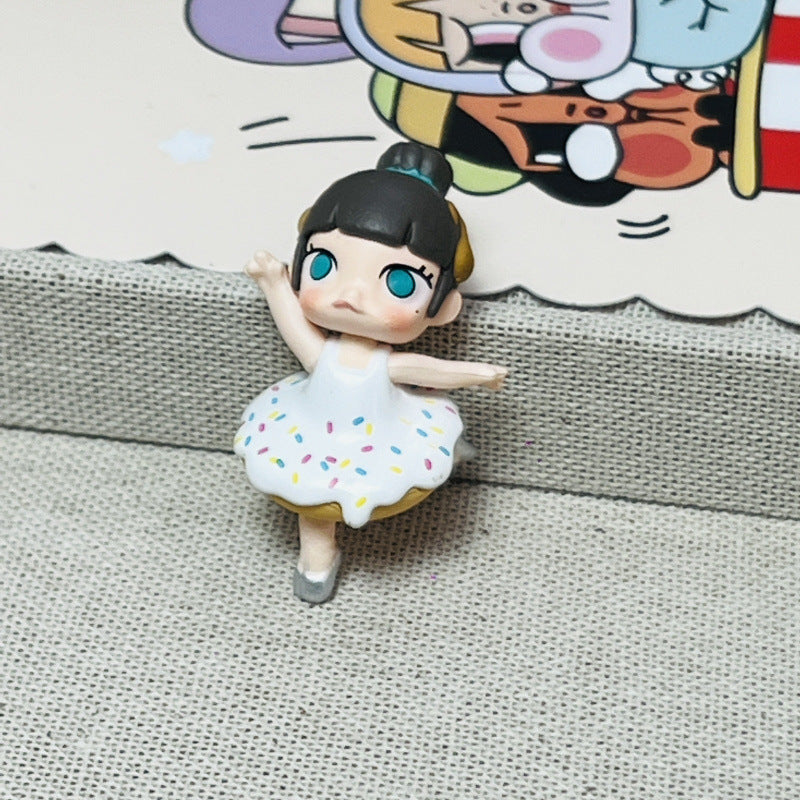 Molly change baby, cute grain DIY mobile phone chain pvc accessories ornament tide play