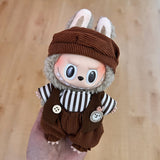 17Cm labubu baby clothes generation vinyl face pendant plush doll for clothes set wholesale price
