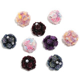 Simulated soft rose clay diamond ball