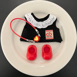 [Baby clothes only] Crying baby vinyl baby clothes cute overalls baby clothes set