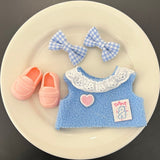 [Baby clothes only] Crying baby vinyl baby clothes cute overalls baby clothes set