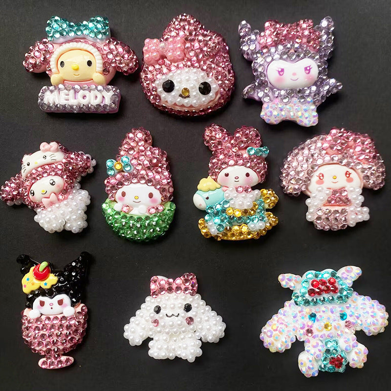 Cartoon resin DIY drilling accessories