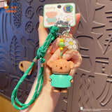 Miffy Miffy Rabbit DIY mobile phone chain keychain exquisite beaded backpack keychain jewelry