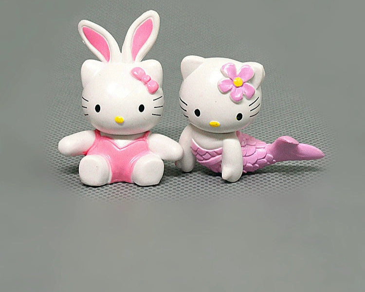 Hellokitty 8 KT cat Hello Kitty, figure doll, cake decoration doll pendulum