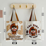 Crying baby canvas bag