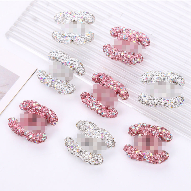 Terracotta Rhinestone Double C