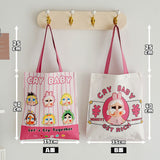 Crying baby canvas bag