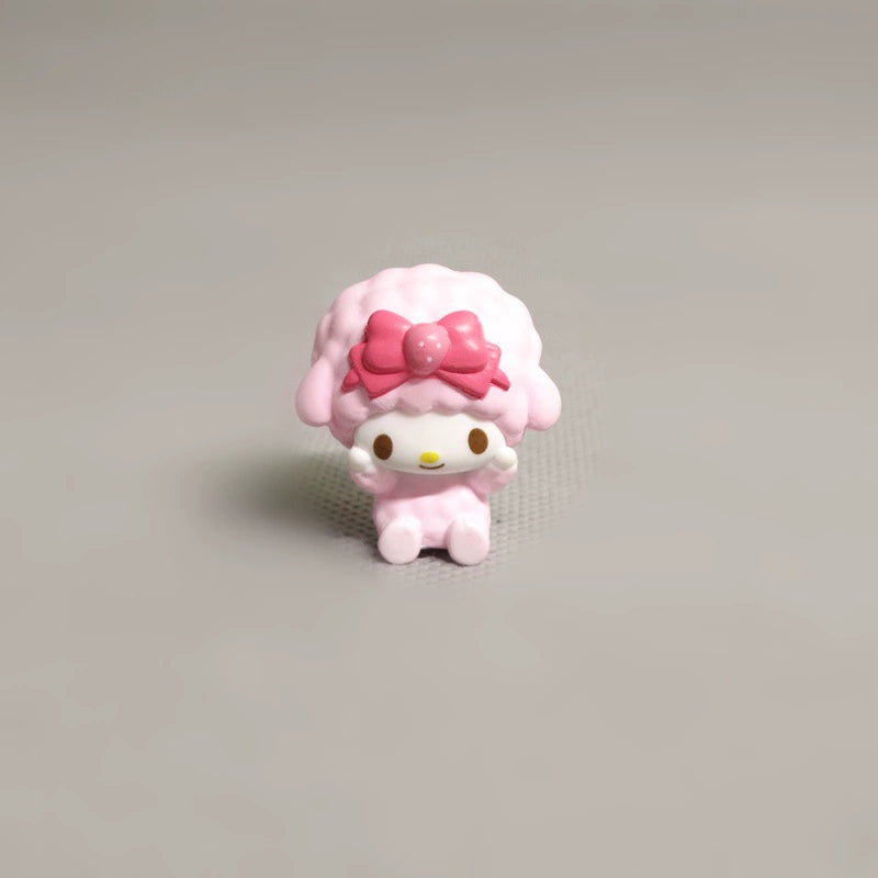Strawberry dress-up, little sheep, frog doll figure doll scene decorative ornament