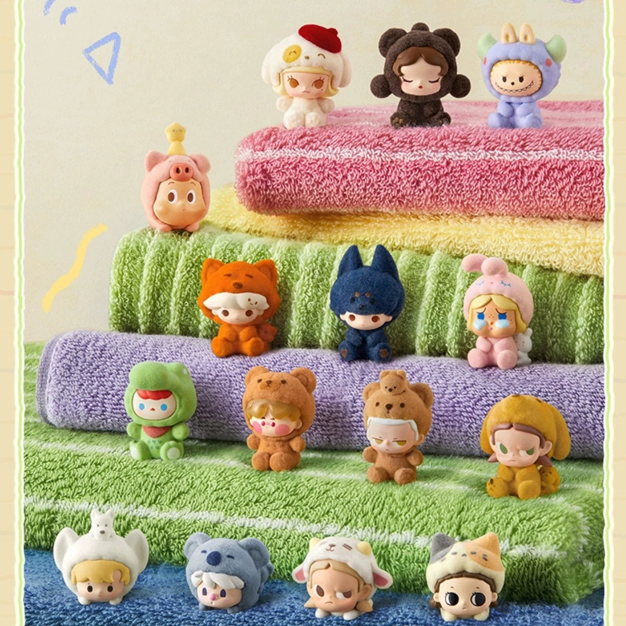 Flocking cute pajamas cross-dressing series