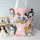 crying baby canvas bag