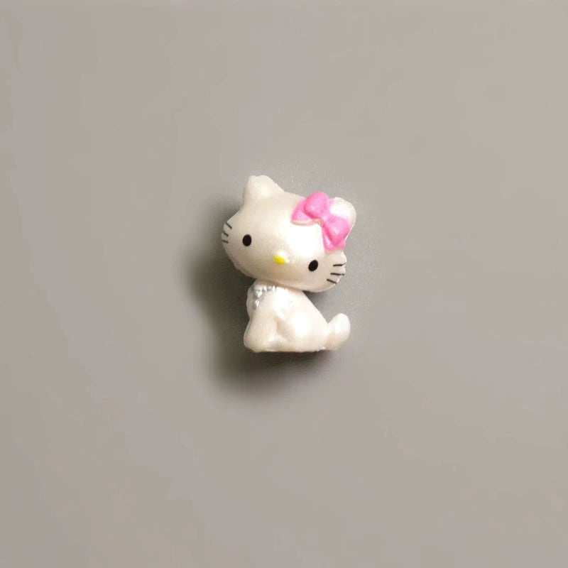 Mini variety, styling pvc cat, small kt black leather doll ornament DIY handmade material