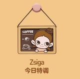 Coffee factory series refrigerator sticker