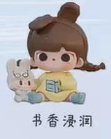 Tutu and Bear Time Glitch MINI Tide Play Figure Cute Doll